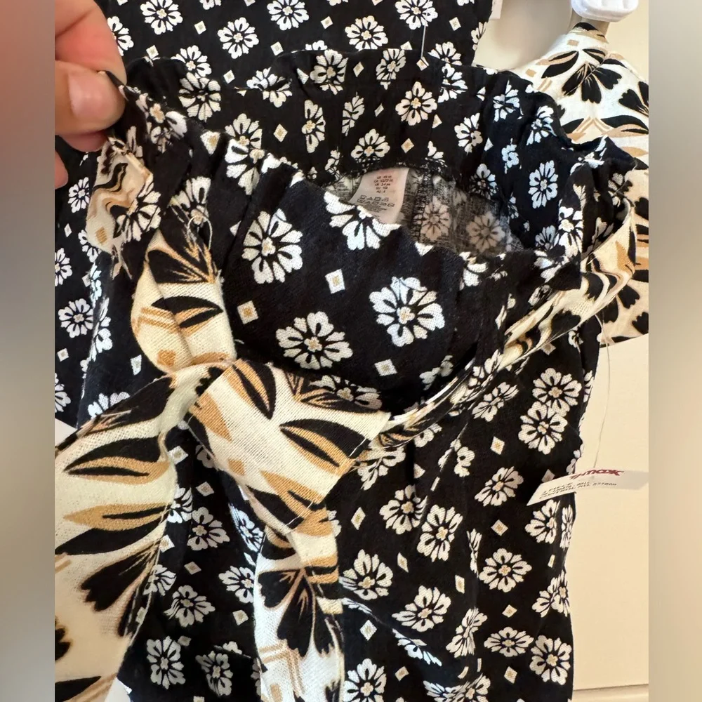 Sigrid Olsen Kids 3 piece outfit black white & beige purse pants top NWT Size 4